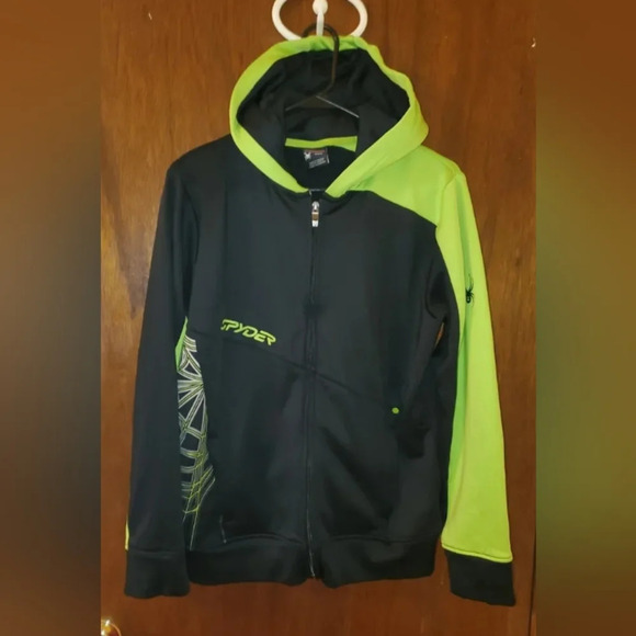 Spyder Full Zip Hoodie Sweatshirt Sz Youth Large NWOT - Picture 2 of 7